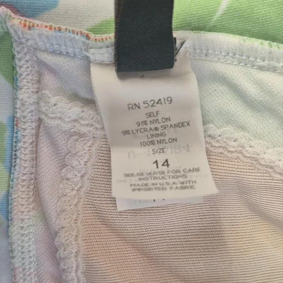 Ralph Lauren Floral One Piece - Pink, Green, Orange - Picture 6 of 6